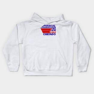 Retro Marathon - Chicago 1970 America's Marathon Kids Hoodie